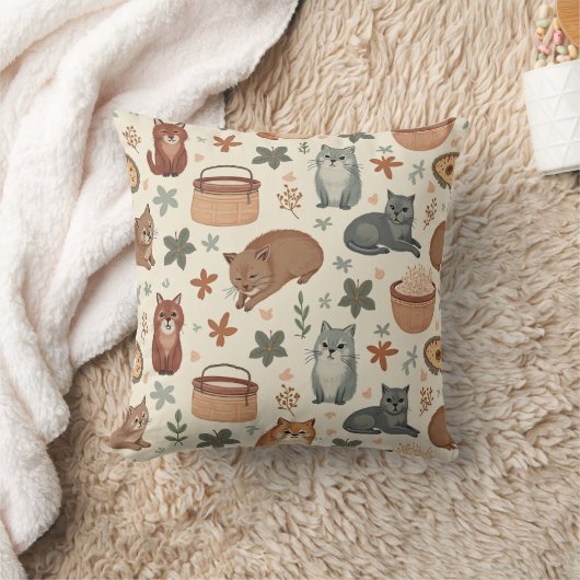 猫 クッション (ブランケット)