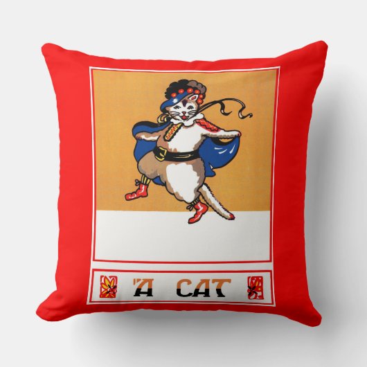猫 クッション (正面)