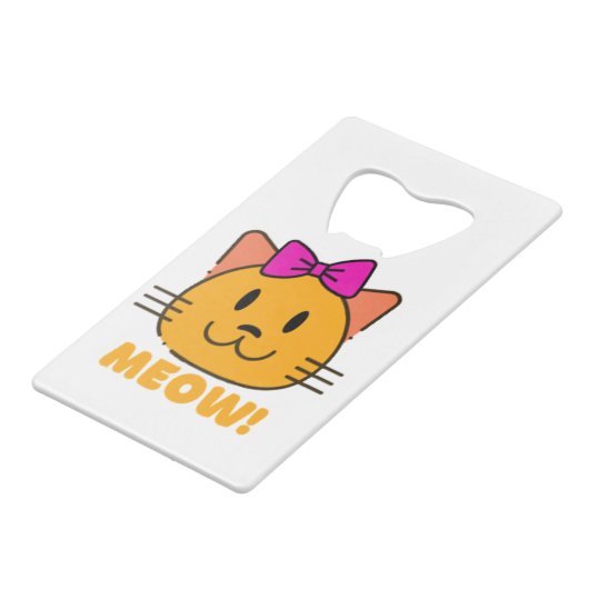 猫 クレジットカード栓抜き (裏面アングル)