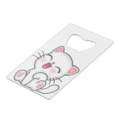 猫 クレジットカード栓抜き (正面アングル)