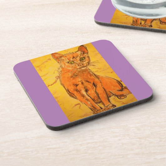 猫 コースター (左側)