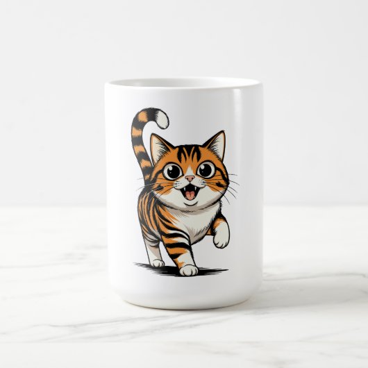 猫 コーヒーマグカップ (中央)