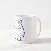 猫 コーヒーマグカップ (正面右)