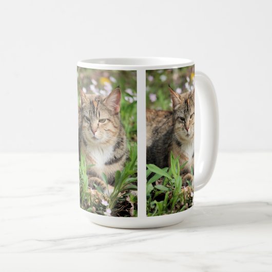 猫 コーヒーマグカップ (正面右)