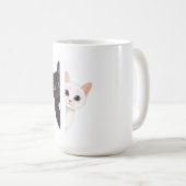 猫 コーヒーマグカップ (正面右)