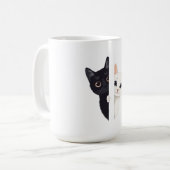 猫 コーヒーマグカップ (正面左)