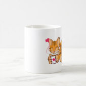 猫 コーヒーマグカップ (中央)