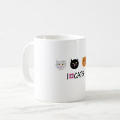 猫 コーヒーマグカップ (正面左)