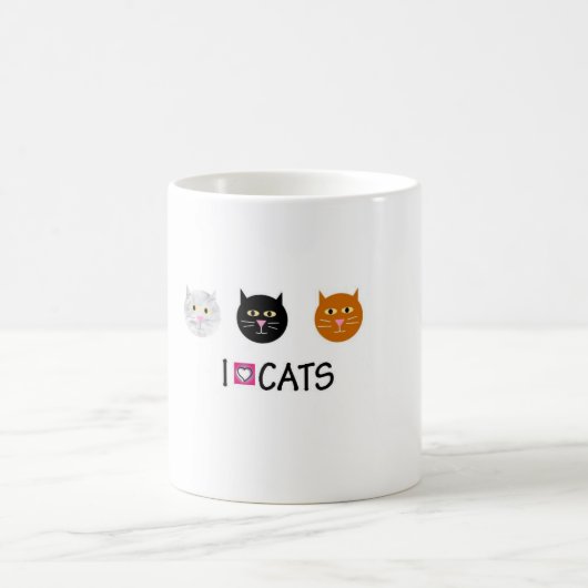 猫 コーヒーマグカップ (中央)