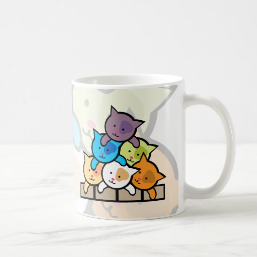 猫 コーヒーマグカップ (右)