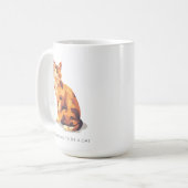 猫 コーヒーマグカップ (正面左)