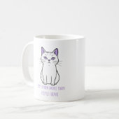 猫 コーヒーマグカップ (正面左)