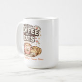 猫+コーヒー+カスタムパウで夜勤看護師の活力源に コーヒーマグカップ (正面左)