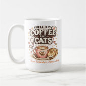 猫+コーヒー+カスタムパウで夜勤看護師の活力源に コーヒーマグカップ (左)