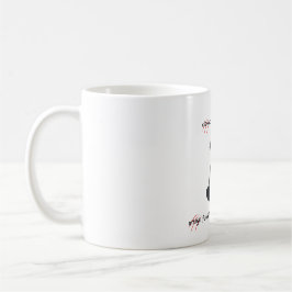 猫 + コーヒー = ツメ” ミニマリストデザイン コーヒーマグカップ