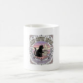 猫 コーヒー リピート 猫 お茶の葉 コーヒー占い R コーヒーマグカップ (中央)