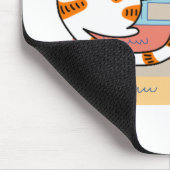 猫、コーヒー、本 マウスパッド (コーナー)