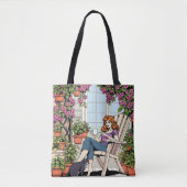 猫、コーヒー、植物と過ごす時間 トートバッグ (正面)