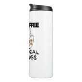 猫+コーヒー=笑い草 タンブラー (回転右)