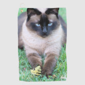 猫 ゴルフタオル (正面)