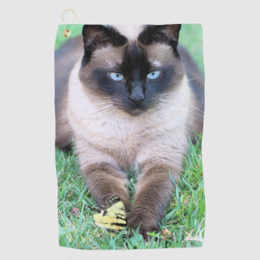猫 ゴルフタオル (正面)