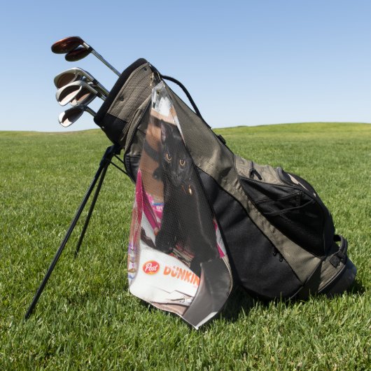 猫 ゴルフタオル (グリーン)