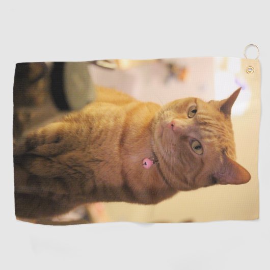 猫 ゴルフタオル (横)