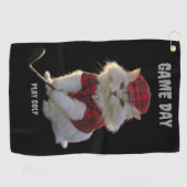 猫 ゴルフタオル (横)