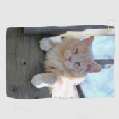 猫 ゴルフタオル (横)