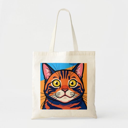 猫,サバ,イエネコ トートバッグ (正面)