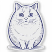 猫 シール (正面)