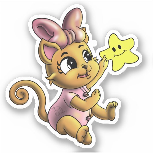 猫 シール (正面)