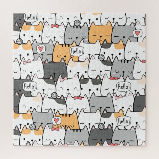 猫 ジグソーパズル (縦)