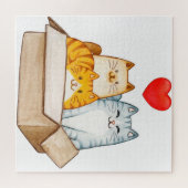 猫 ジグソーパズル (横)