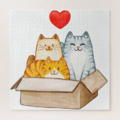 猫 ジグソーパズル (縦)