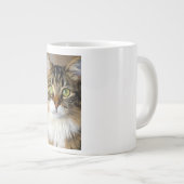 猫 ジャンボコーヒーマグカップ (正面右)