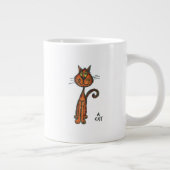 猫 ジャンボコーヒーマグカップ (右)