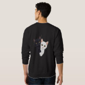 猫 スウェットシャツ (裏面フル)