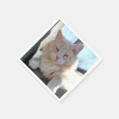 猫 スタンダードカクテルナプキン (角)