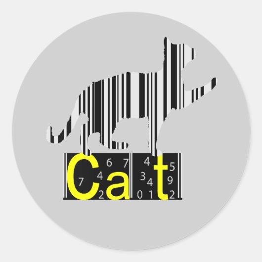 猫 – ステッカー (正面)