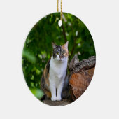 猫 セラミックオーナメント (右)