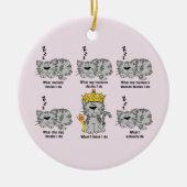 猫 セラミックオーナメント (正面)