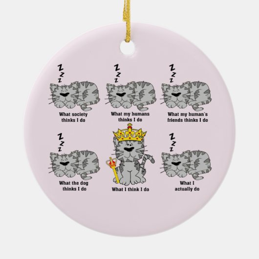 猫 セラミックオーナメント (裏面)