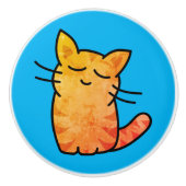 猫 セラミックノブ (正面)