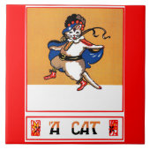 猫 タイル (正面)