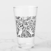 猫 タンブラーグラス (正面)