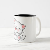 猫 ツートーンマグカップ (正面右)