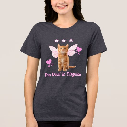 猫 トライブレンドTシャツ (正面)