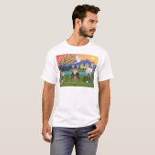 猫 -(トラ猫) - ファンタジーランド Tシャツ (正面フル)