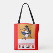 猫 トートバッグ (裏面)